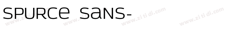 Spurce Sans字体转换